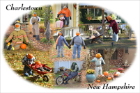 Charlestown, NH - Collage #10 - Pumpkin People